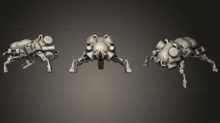 Figurines simple (Spider Tank, STKPR_1522) 3D models for cnc